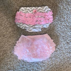 Two pair of baby bloomers 3 to 6 months